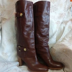 Coach Sage soft tumbled calf height boots 10